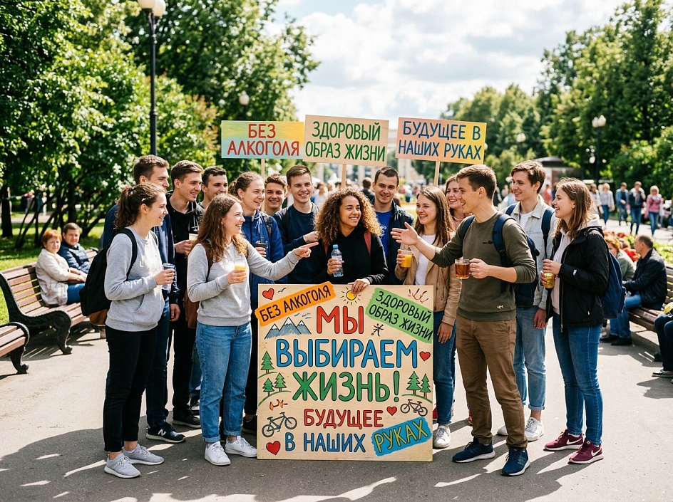 Молодые люди - за здоровый образ жизни